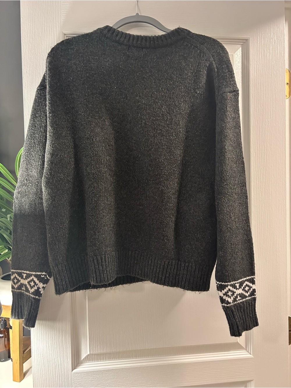 Sundance Black Snowflake Crewneck Sweater - Picture 2 of 3
